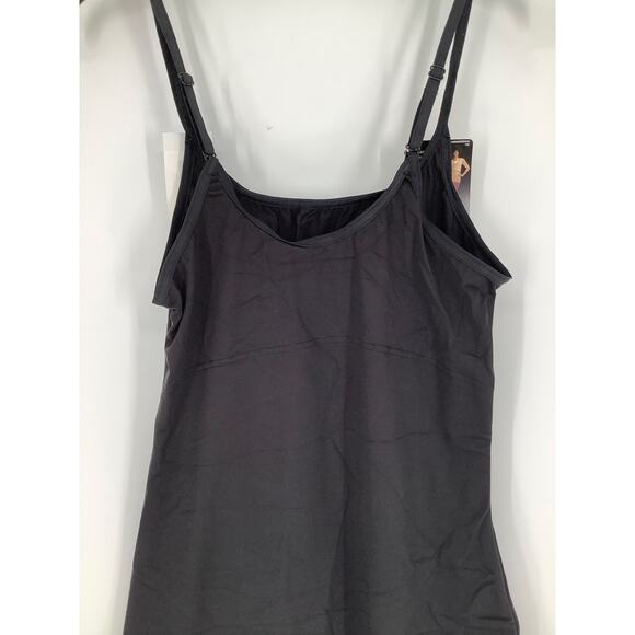 Maidenform Women's XL Black Tummy Control Cami Long Tank Top Shapewear G32-6 - Picture 9 of 10